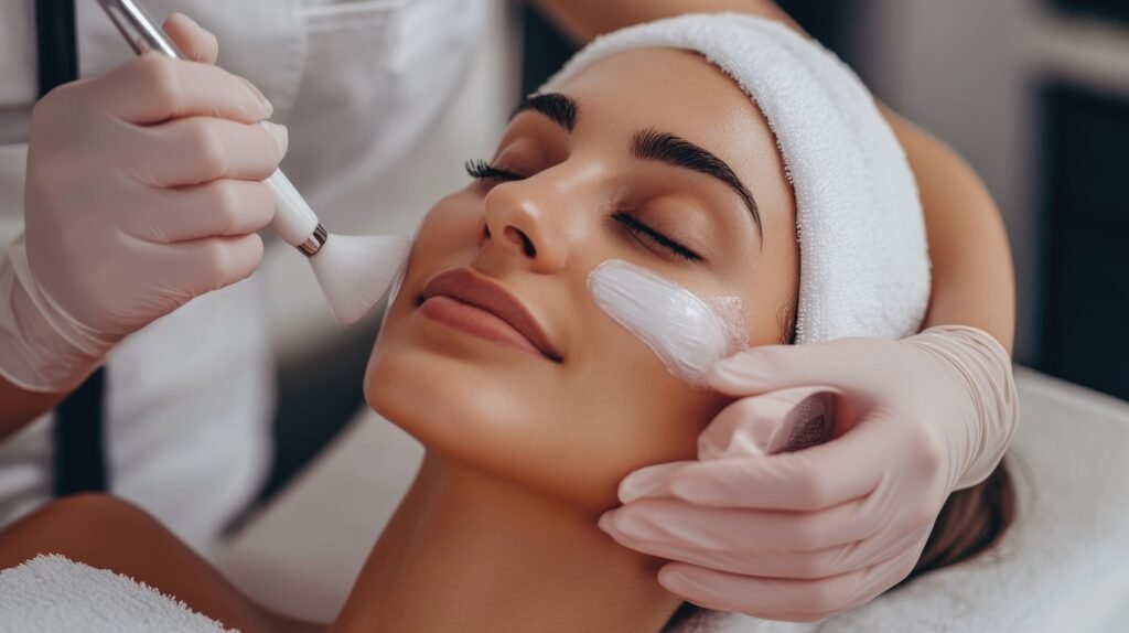 Tratamiento facial con limpieza profesional